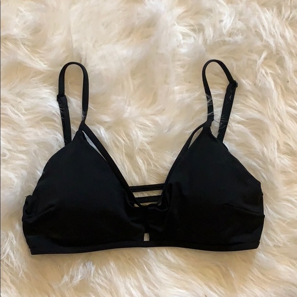 Garage Sleek Black Bikini Top - Picture 1 of 2